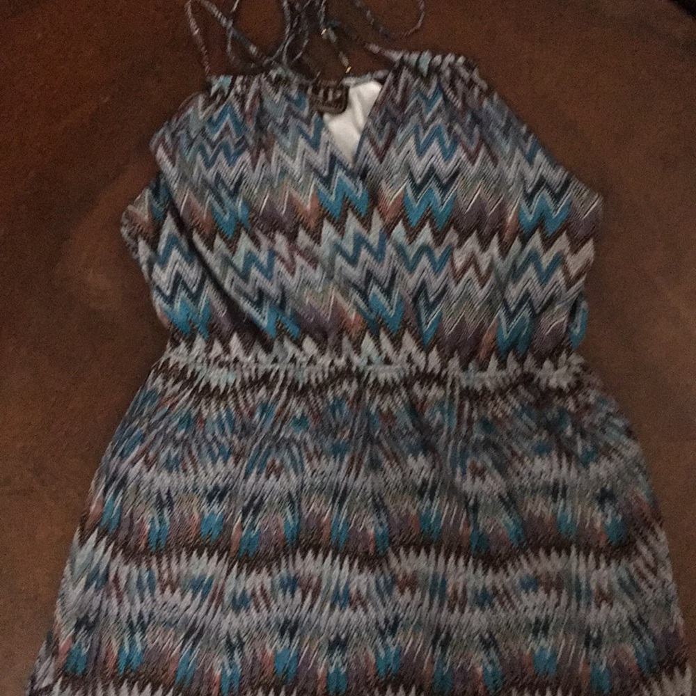 Cowgirl Up crisscross halter Dress
